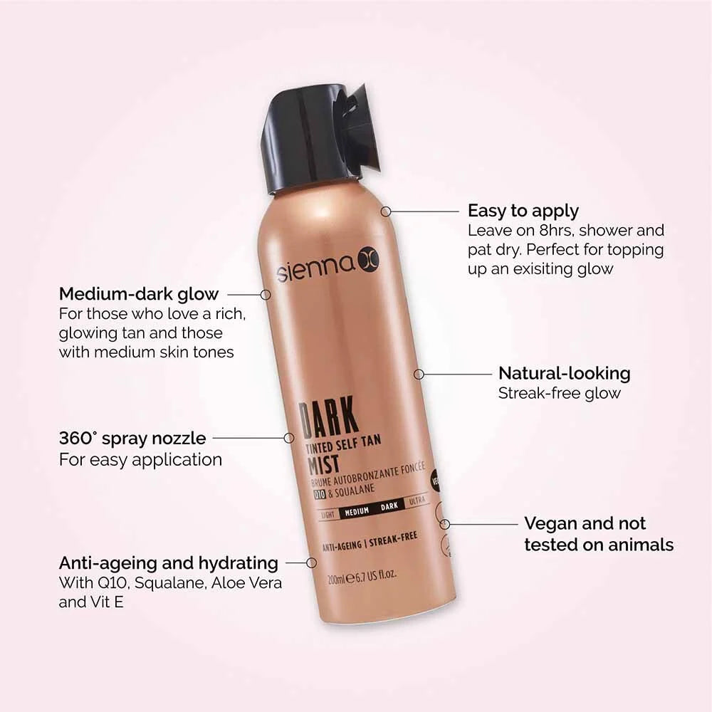 Sienna X Q10 Tinted Self Tan Mist 200ml          (2)