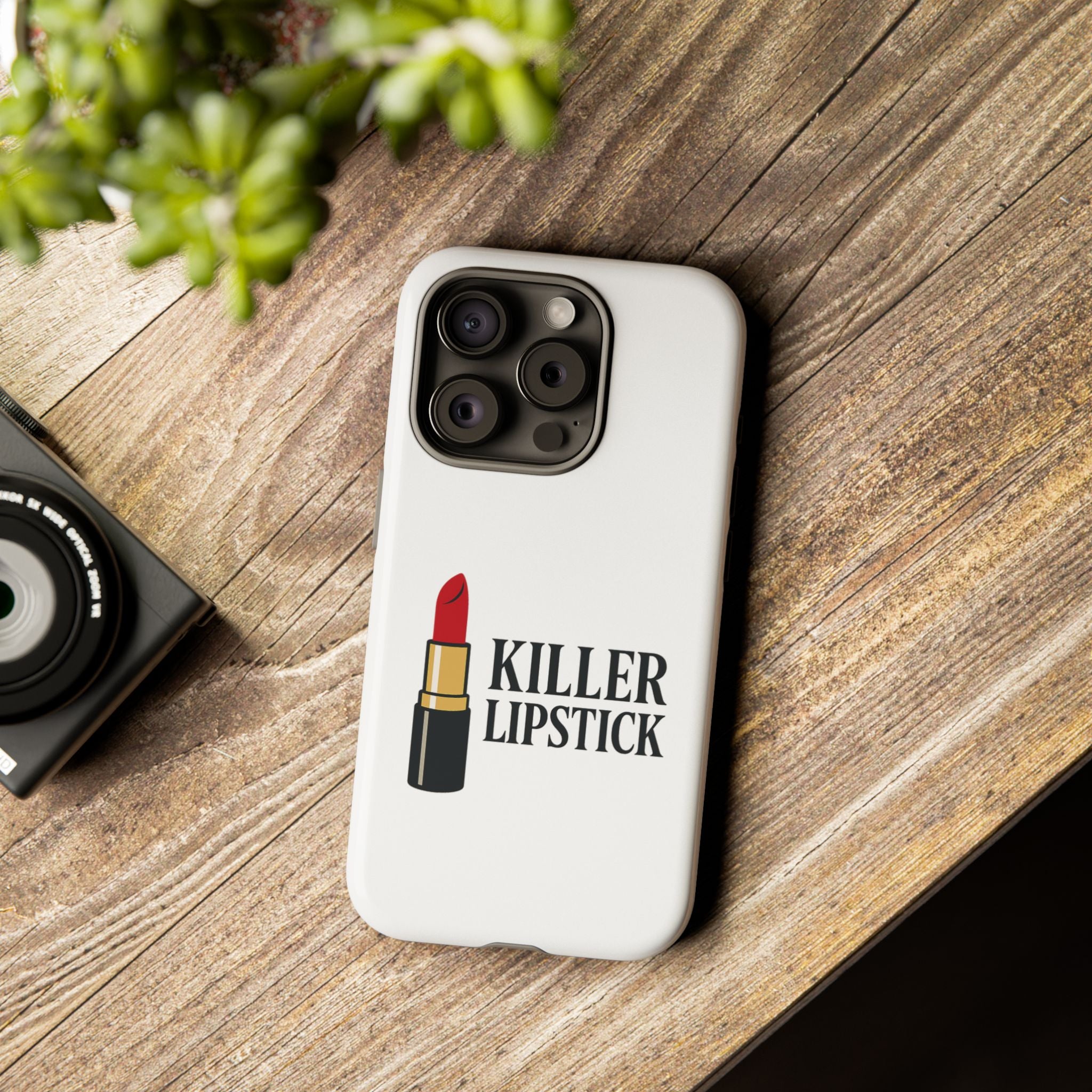 Killer Lipstick Phone Case, Tough Cases, Makeup Lover Gift, Fashion Accessory, Lipstick Lover, Unique Phone Cover